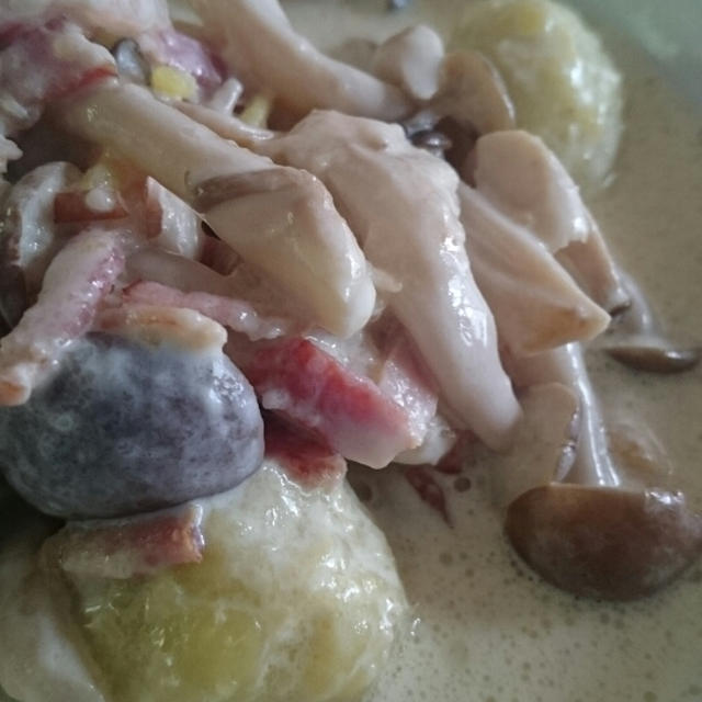 朝食❗サツマイモのニョッキ