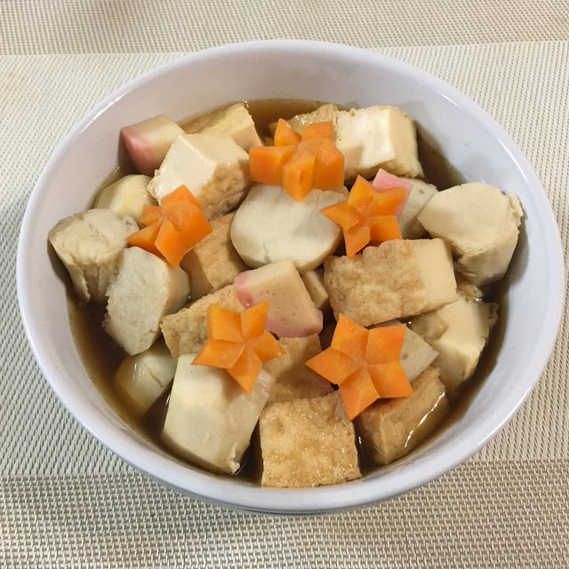 里芋と厚揚げの煮物♪ 赤魚の西京漬け♪ たまごと水菜のサラダ♪