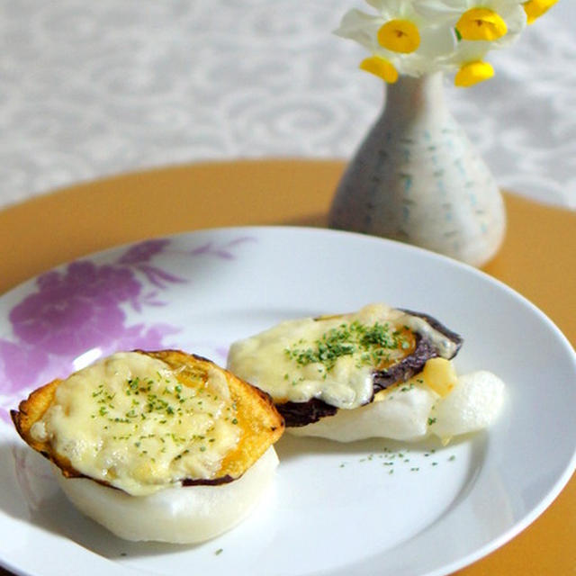干しいもでお餅ピザ　野菜スイーツ倶楽部活動日♫