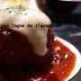 がんばったら割れなかった*我が家の定番ハンバーグ、と。