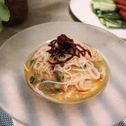 ★和製冷製 ”カルボそうめん”・#本日のおうちごはん