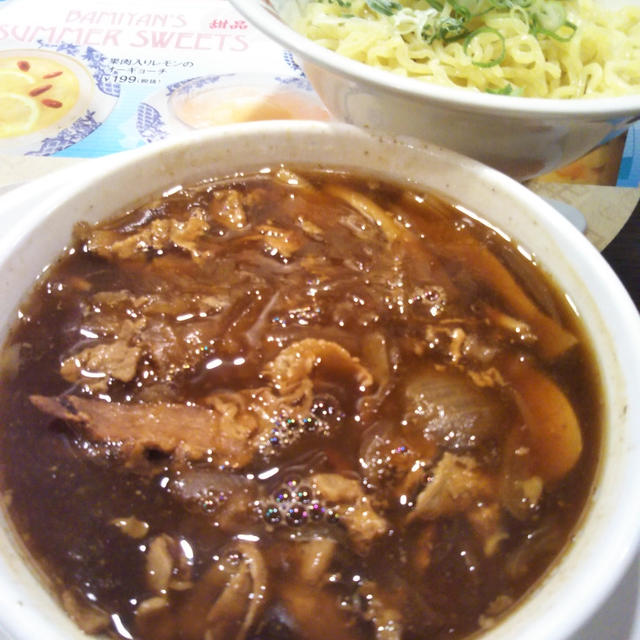 家事回避☆バーミヤンで肉盛りつけ麺〜ゆず風味