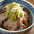 イベリコ豚はオリーブオイルと岩塩で➖ねぎ塩豚丼。
