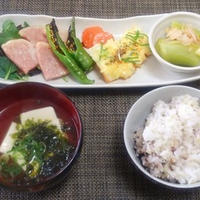 オーブンだけで４品＆お澄ましでいいかな☆甘長しし唐味噌焼き♪☆♪☆♪