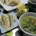 Holiday brunch　ハムタマゴサンド　あさりとポロネギのスープ(レシピ） by MISOさん
