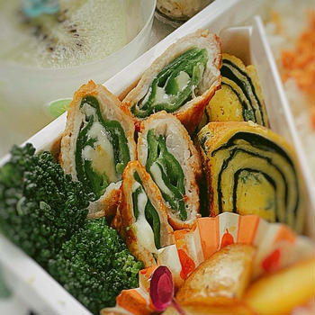 【ピーマンチーズ巻き巻きポークチャップ】 #お弁当おかず