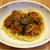 ナス入りミートソースパスタ