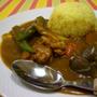 「カレー」夏の思い出に・夏野菜のカレー!!
