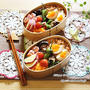 おうち鮭フレークのっけ盛り弁当とパン焼き♪