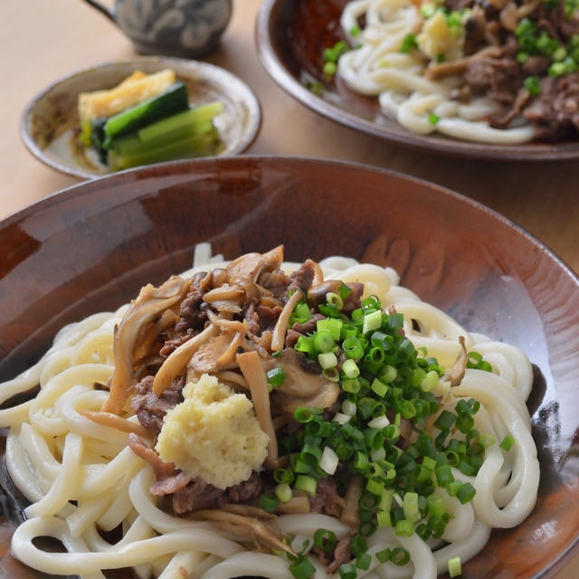 冷やしぶっかけ肉うどん