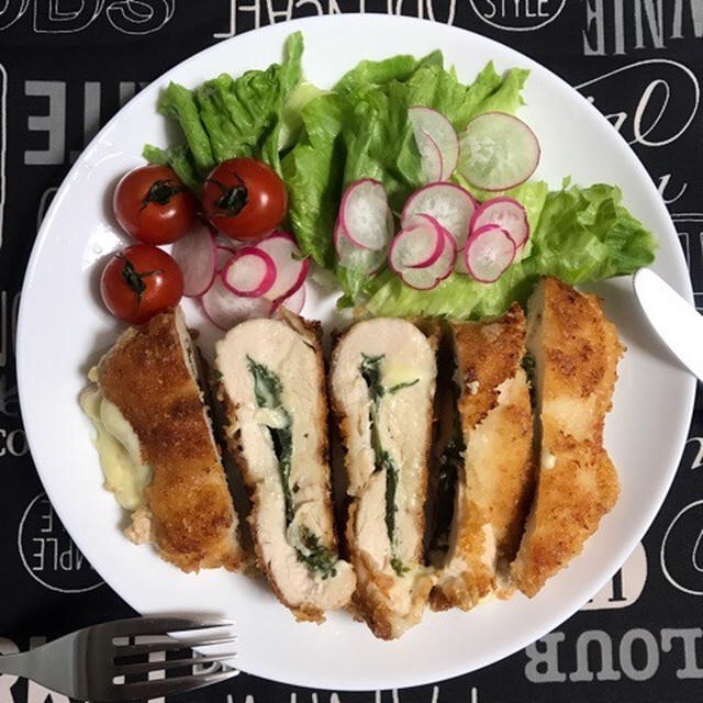 レシピブログ くらしのアンテナ ＂鶏むね肉で揚げ焼きチーズチキンカツ"
