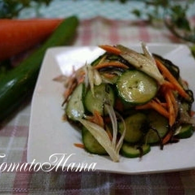 つくれぽ♪夏野菜のさっぱりナムル風　A