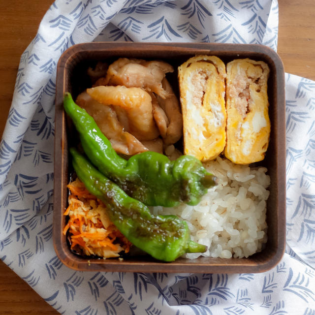 8月突入！夏の曲げわっぱ弁当（リール動画あり）