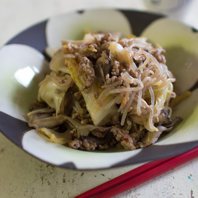 糸こんにゃくで中華風炒め【低糖質】