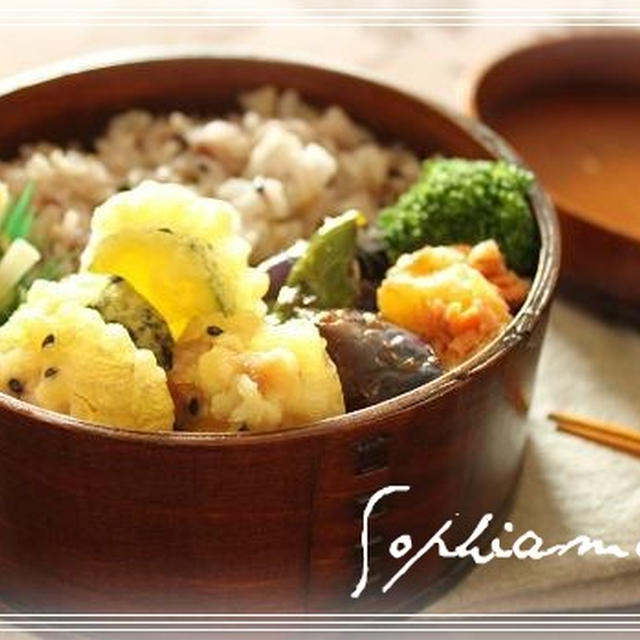ワタシ弁当✿鶏天のおべんとう