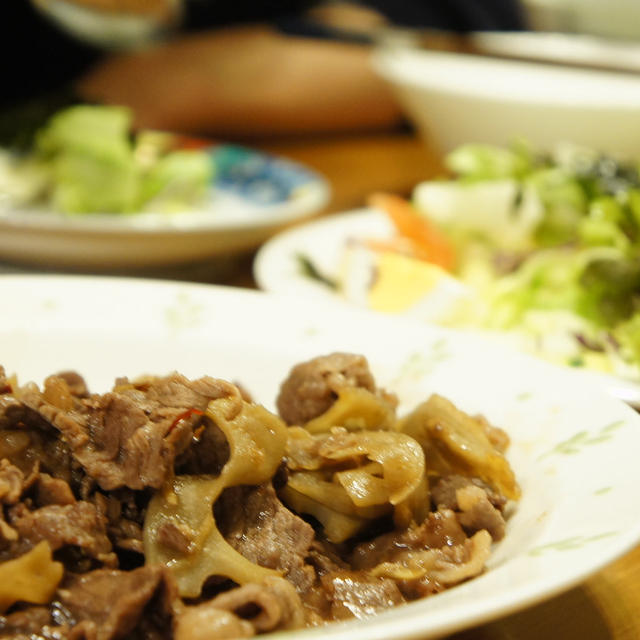 牛肉と蓮根のしぐれ煮＊レシピ付き