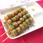 串に刺して食べやすい♪玉こんにゃくの煮物