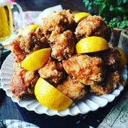 (裏技あり)週末の乾杯レシピ❤️めちゃ久しぶりに唐揚げマウンテン♪にんにく醤油唐揚げ❤️