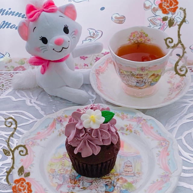 お花のカップケーキ♪&銀のさら♪