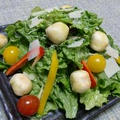 秋田県産野菜のPR　　もち麩のカラフルサラダ