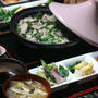 ＜我が家の晩ご飯＞娘達と食べたしゃぶ鍋。客人にも同じ物をお出ししました。