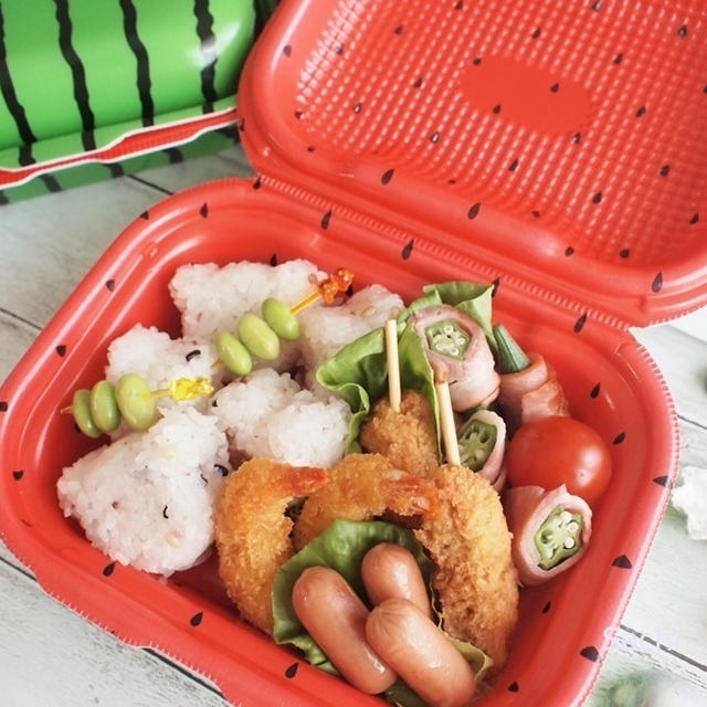 スイカのお弁当箱でお孫ちゃん弁当＆ささやかな夢