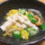 菊と湯葉とオクラとなめこの冷やし小鉢