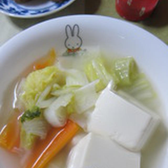 「野菜がメインの塩鍋」