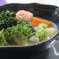 【野菜レシピ】ブロッコリーと鮭の身体に優しいスープ