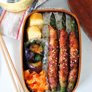 肉巻きアスパラ照り焼き＆にんじんのコンソメ蒸し（レシピ）