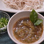 梅バジルおろし蕎麦