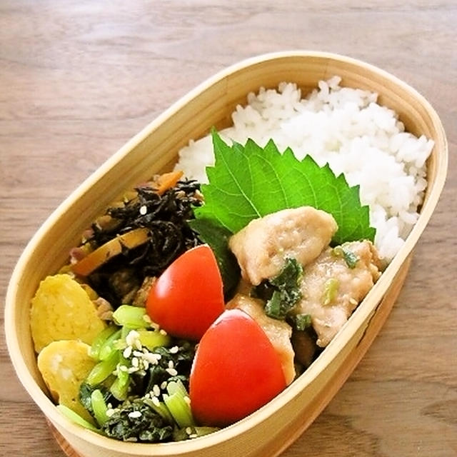 鶏胸肉のバター醤油焼き弁当