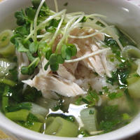 ＊【暑さで食欲のない時に】冷やしスープ茶漬け