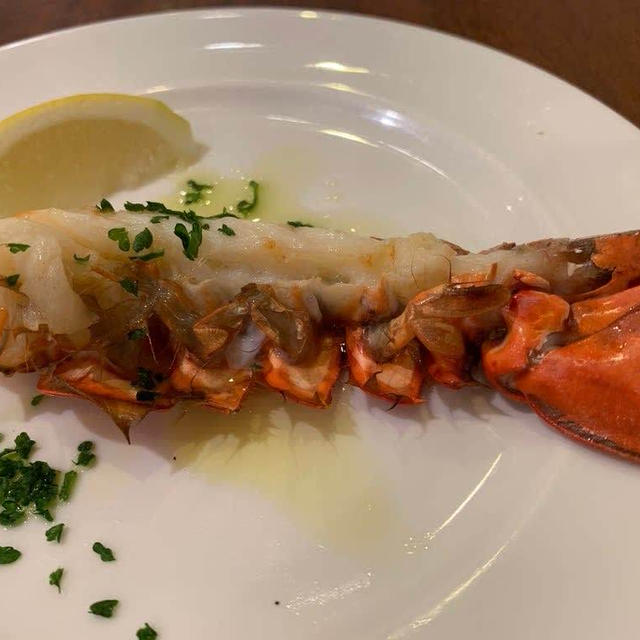 ロイヤルホスト新潟駅前店でオマール海老のグリル食べました。