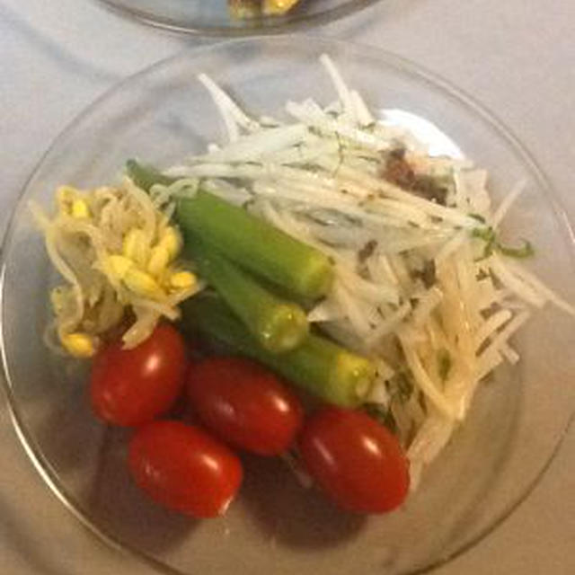 野菜が食べたい、生野菜が食べたい、今日の夕食
