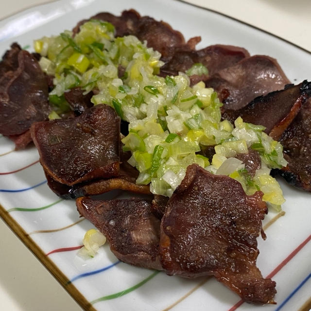 豚タングリル焼きのネギ塩ダレ♡