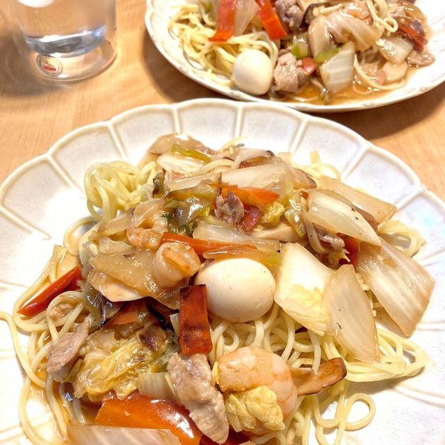 休日のお昼に☆あんかけ焼きそば