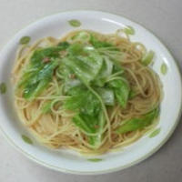 キャベツと桜海老のパスタ