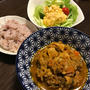 カレーに小松菜　お砂糖サラサラになります