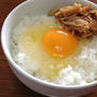炊きたてご飯で「なめたけ玉子かけご飯」