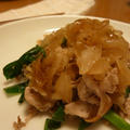 にらと豚肉の玉ねぎソース