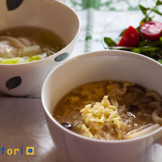 茅乃舎だしで雑炊とスープ By ヒカルさん レシピブログ 料理ブログのレシピ満載