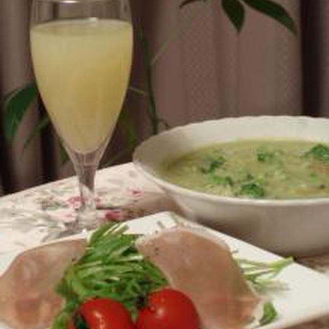 ☆夕食：ブロッコリー入りリゾット☆