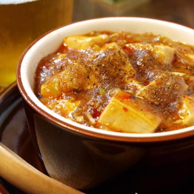 ド定番ですが、ウチの麻婆豆腐デス。