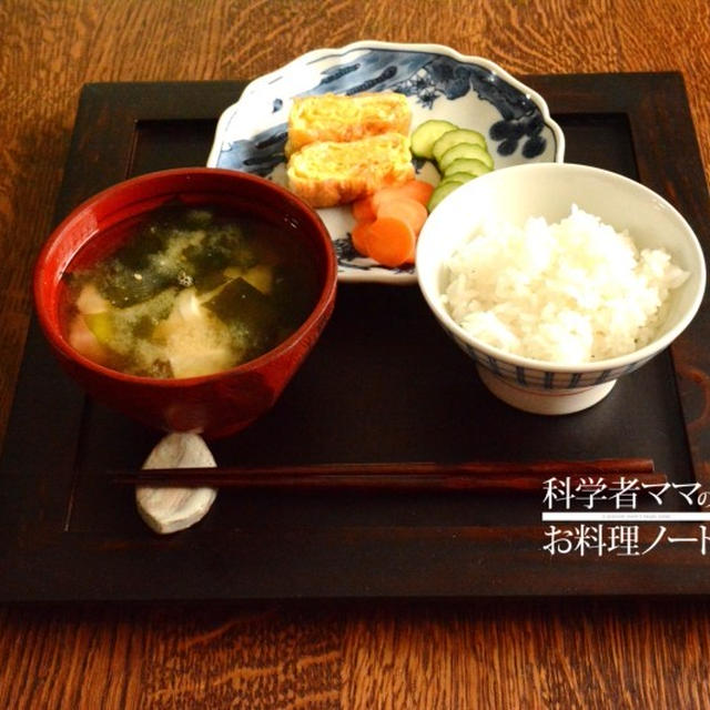 簡単和食の朝ごはん