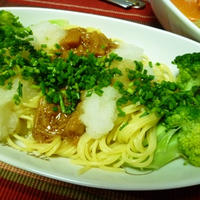 なめたと大根おろしの和風パスタ