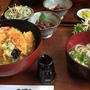 天丼定食と五色川