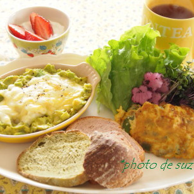 残り物　de　簡単ブランチ。。。