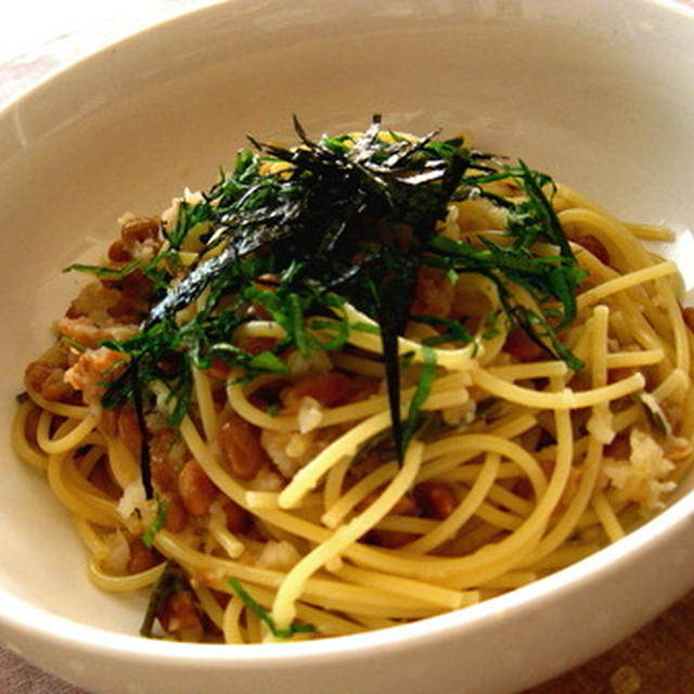 pasta○納豆おろしパスタ●和風梅味