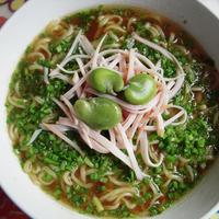 ☆あさつきたっぷり広東風醤油拉麺☆